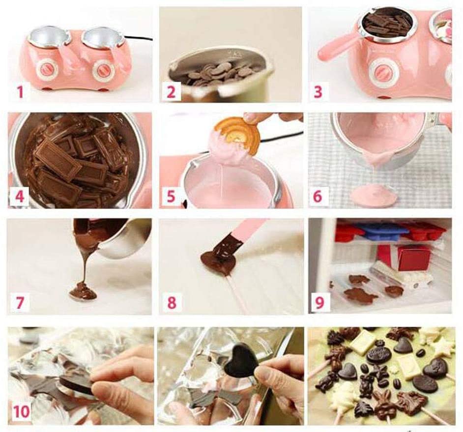 ideas para aprender a usar una fuente de chocolate rosa